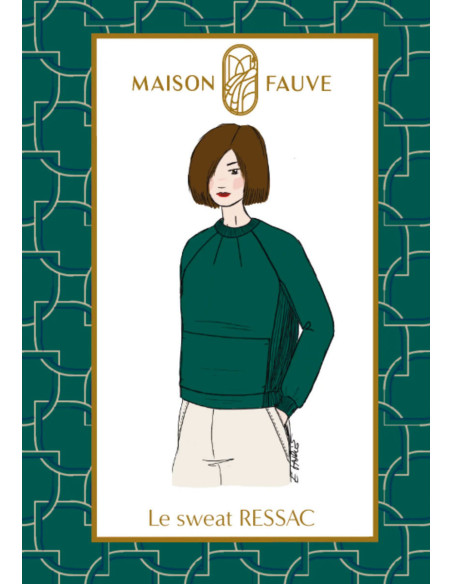 Sweatshirt-Schnittmuster Ressac - Maison Fauve