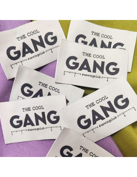Satz von 6 gewebten Etiketten - The Cool Gang