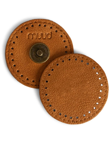 Magnetverschluss zum Annähen aus Leder Muud Frida - Whisky