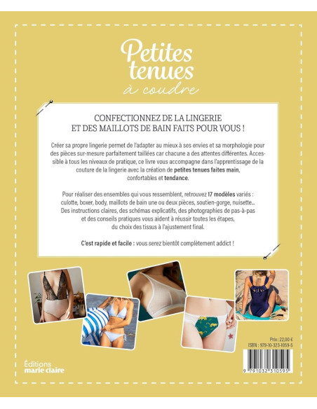 Buch über das Nähen kleiner Kleidungsstücke: Slip, BH, Pyjama, Body, Badeanzug