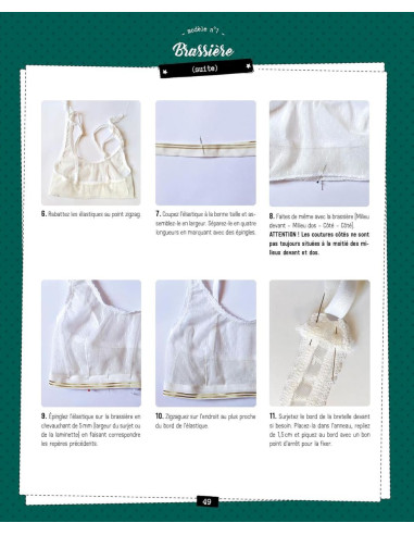 Buch über das Nähen kleiner Kleidungsstücke: Slip, BH, Pyjama, Body, Badeanzug