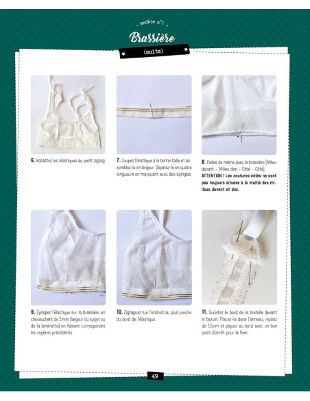 Buch über das Nähen kleiner Kleidungsstücke: Slip, BH, Pyjama, Body, Badeanzug