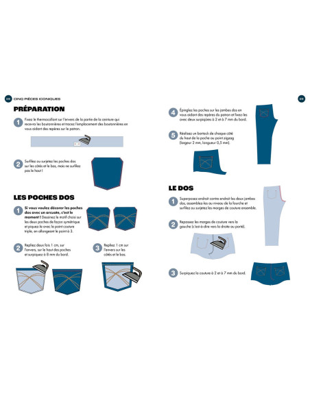Buch nähen die Jeans