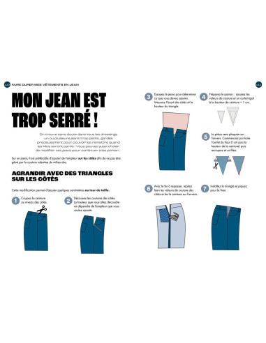 Buch nähen die Jeans