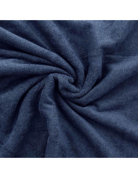 Viskose-Mikrofrottee-Stoff - Indigo