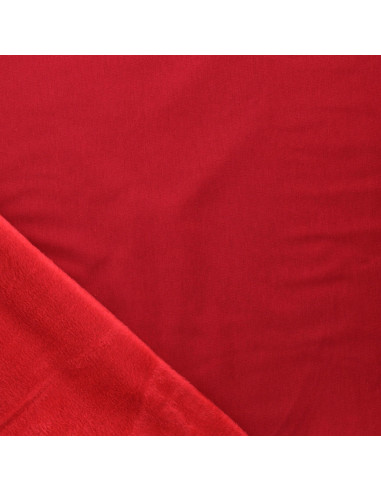 Alpen-Fleece-Stoff - Rot