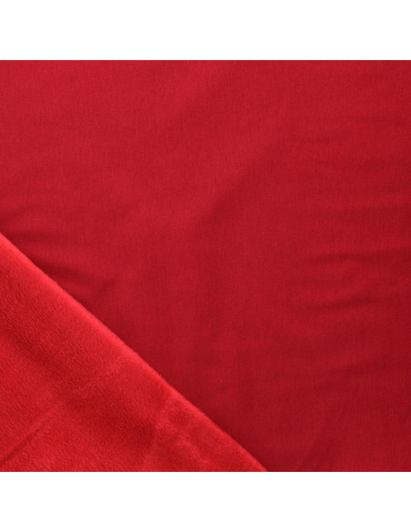 Alpen-Fleece-Stoff - Rot