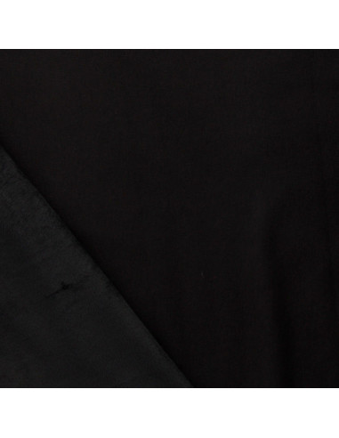 Alpen-Fleece-Stoff - Schwarz