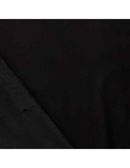 Alpen-Fleece-Stoff - Schwarz