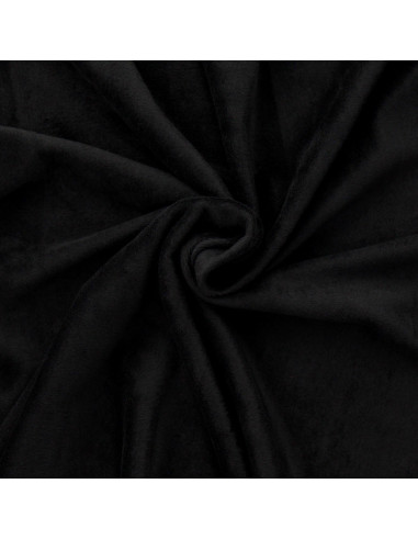 Alpen-Fleece-Stoff - Schwarz