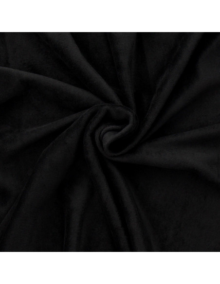 Alpen-Fleece-Stoff - Schwarz