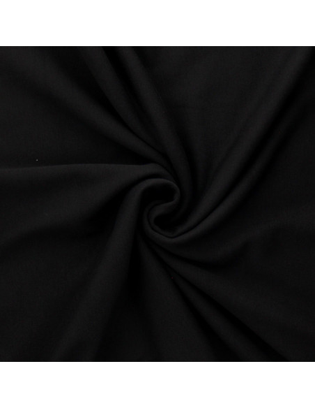 Alpen-Fleece-Stoff - Schwarz