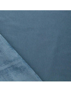 Alpenfleece-Stoff - Stahlblau