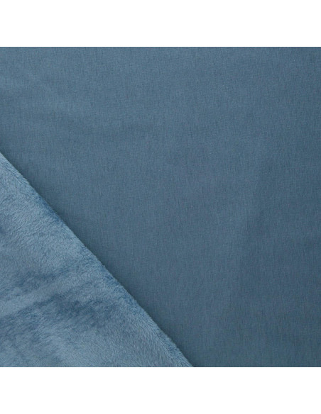 Alpenfleece-Stoff - Stahlblau