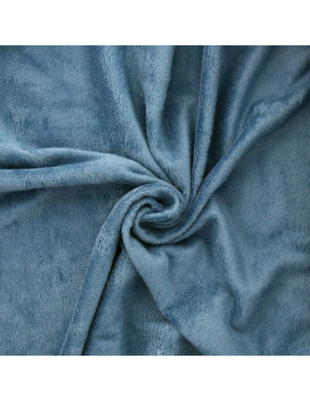 Alpenfleece-Stoff - Stahlblau