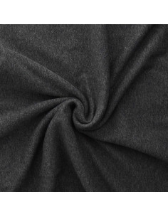 Alpen-Fleece-Stoff - Mittelgrau meliert 2