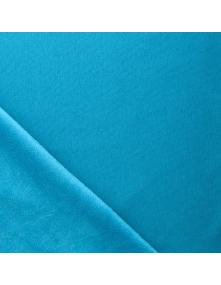 Alpen-Fleece-Stoff - Türkisblau