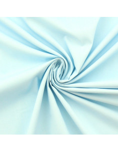 Baumwoll-Popeline-Stoff - Babyblau
