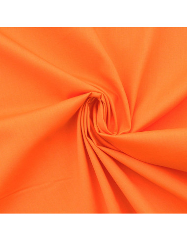 Baumwoll-Popeline-Stoff - Orange