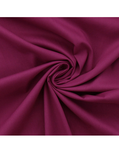 Baumwoll-Popeline-Stoff - Cassis