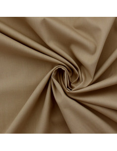 Baumwoll-Popeline-Stoff - Beige
