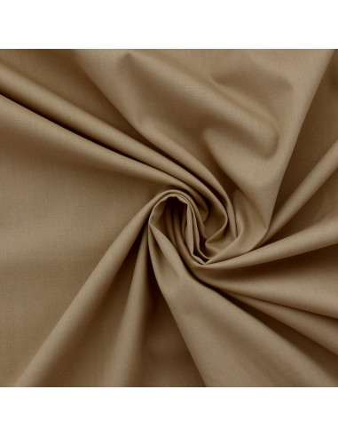 Baumwoll-Popeline-Stoff - Beige