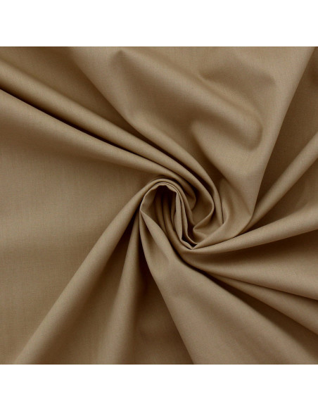 Baumwoll-Popeline-Stoff - Beige