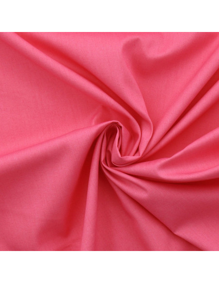 Baumwoll-Popeline-Stoff - Fuchsia