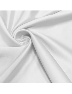 Elastischer Satin-Stoff - Weiß