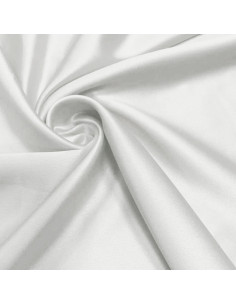 Elastischer Satin-Stoff - Cremeweiß