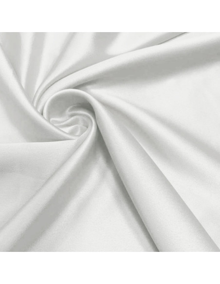 Elastischer Satin-Stoff - Cremeweiß