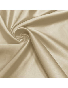 Elastischer Satin-Stoff - Natur