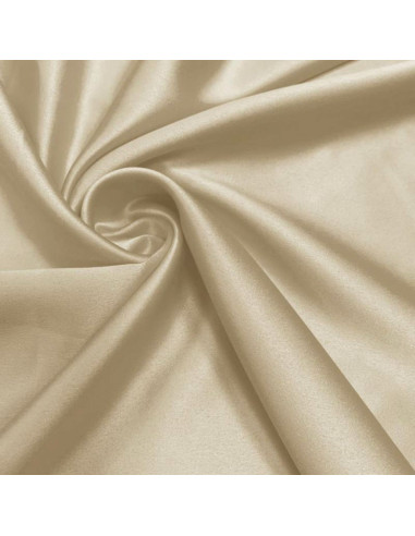 Elastischer Satin-Stoff - Natur