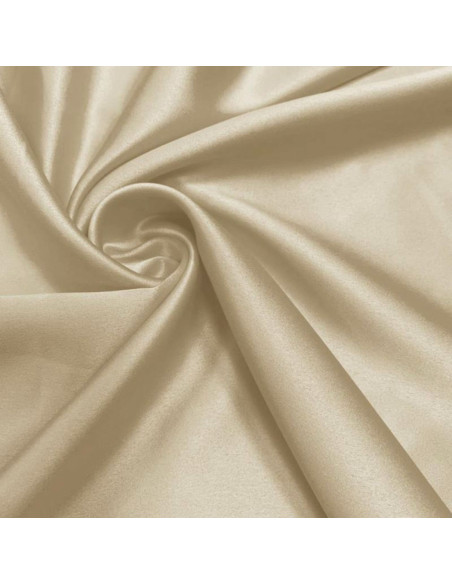 Elastischer Satin-Stoff - Natur