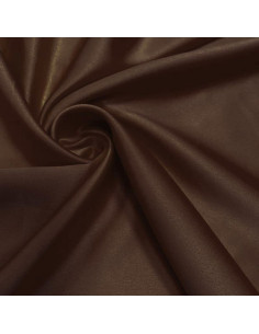 Elastischer Satin-Stoff - Braun