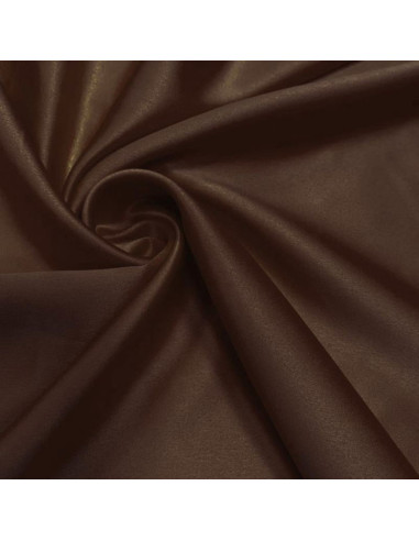 Elastischer Satin-Stoff - Braun