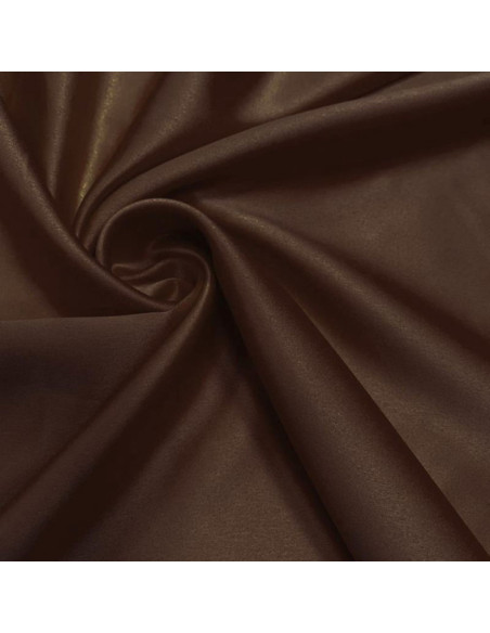 Elastischer Satin-Stoff - Braun