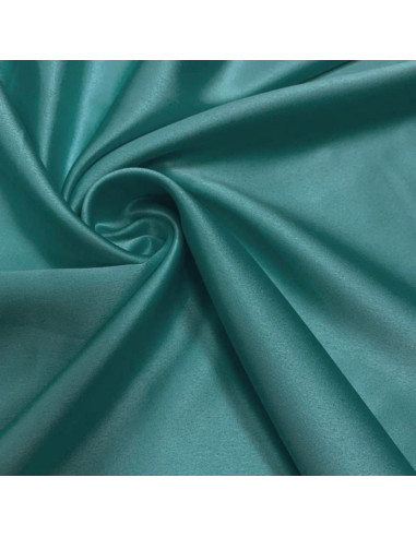 Elastischer Satin-Stoff - Smaragd