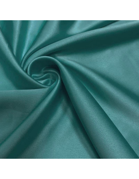 Elastischer Satin-Stoff - Smaragd
