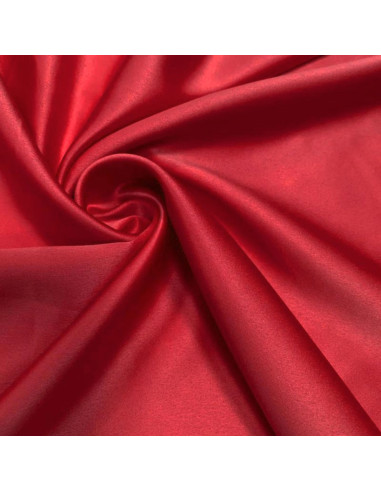 Elastischer Satin-Stoff - Rot