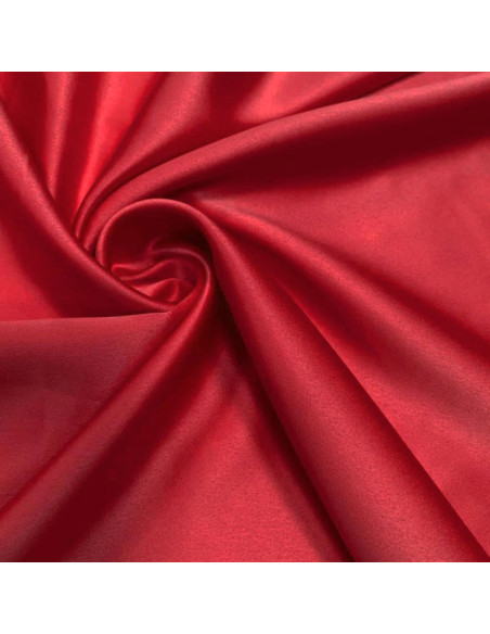 Elastischer Satin-Stoff - Rot