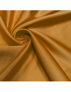 Dehnbarer Satin-Stoff - Ocker