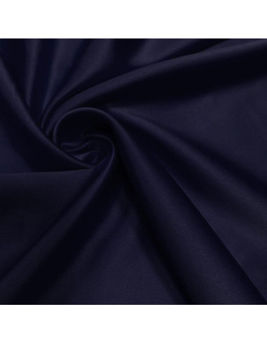 Elastischer Satin-Stoff - Dunkelblau