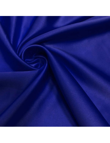 Elastischer Satinstoff - Elektrisch Blau