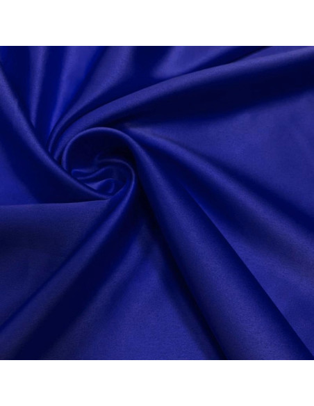 Elastischer Satinstoff - Elektrisch Blau