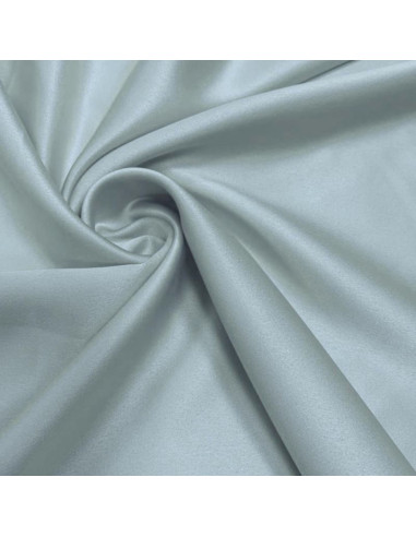 Elastischer Satin-Stoff - Perlgrau