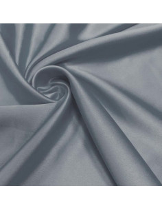 Elastischer Satin-Stoff - Grau
