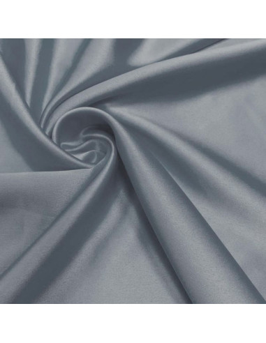 Elastischer Satin-Stoff - Grau