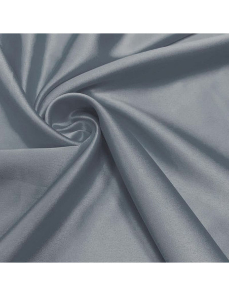 Elastischer Satin-Stoff - Grau