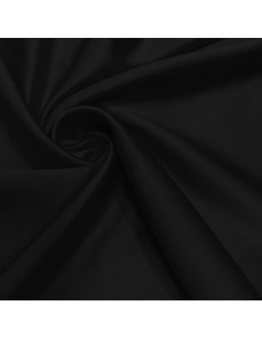 Elastischer Satin-Stoff - Schwarz